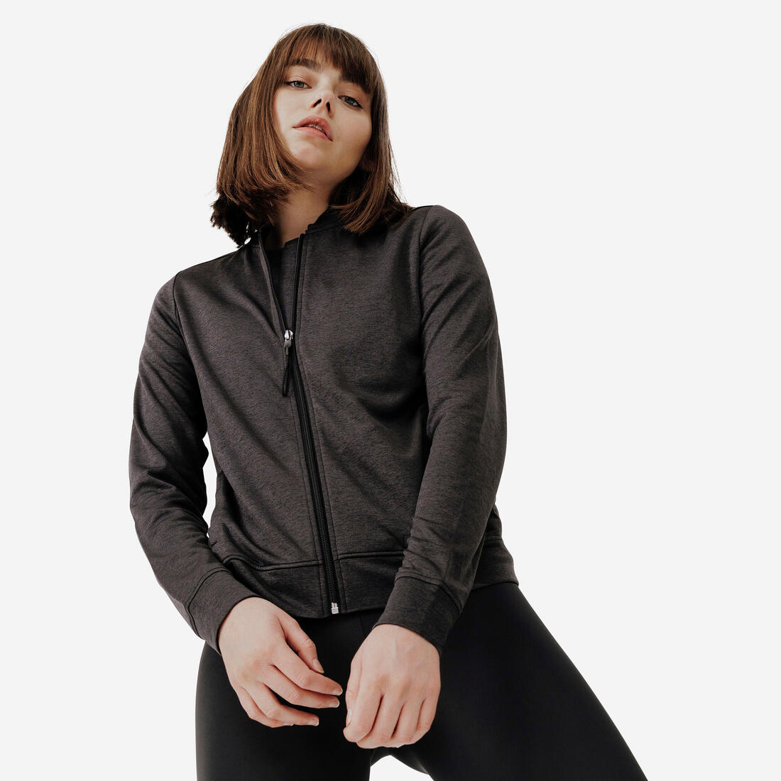 Veste respirante de running Femme - KIPRUN Run 100 Dry Noire – noir