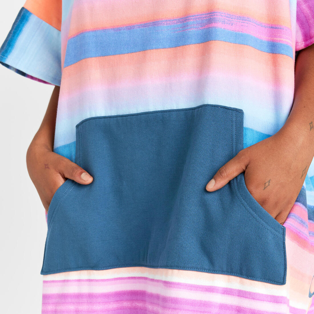 Poncho de plage surf adulte à partir de 150 cm, 500 Sunset