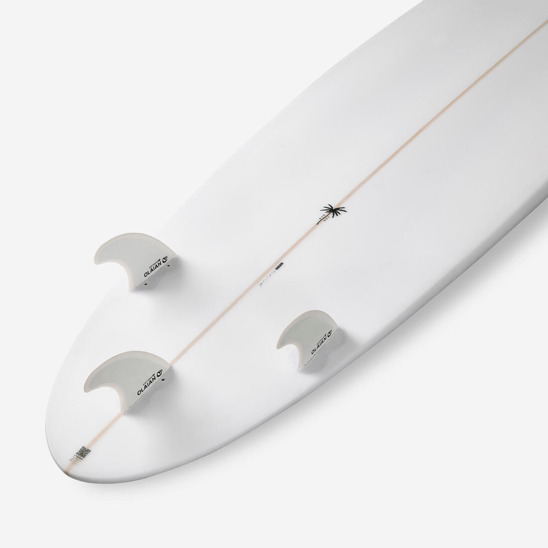 Planche de surf hybride en résine 8' 62L avec 3 ailerons - mauve