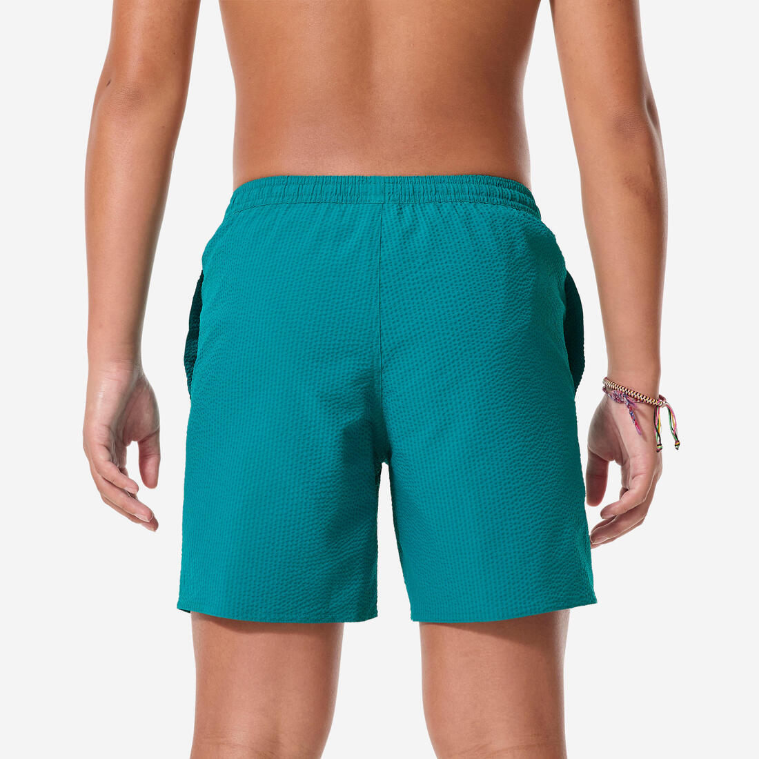 Short de bain surf enfant, 100 Seersucker