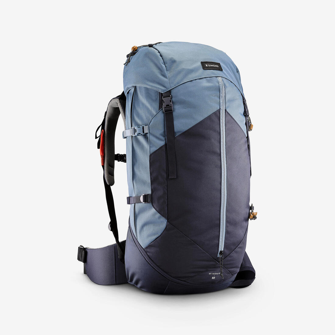 Sac à dos de trekking femme 60 l - mt100 easyfit