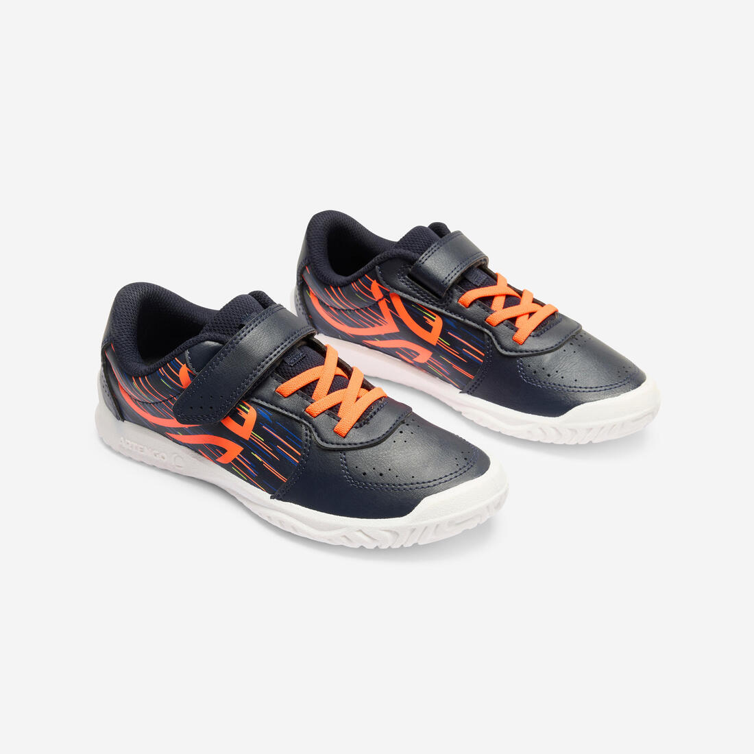 Chaussures de sport à scratch résistantes enfant,  TS130 rose et