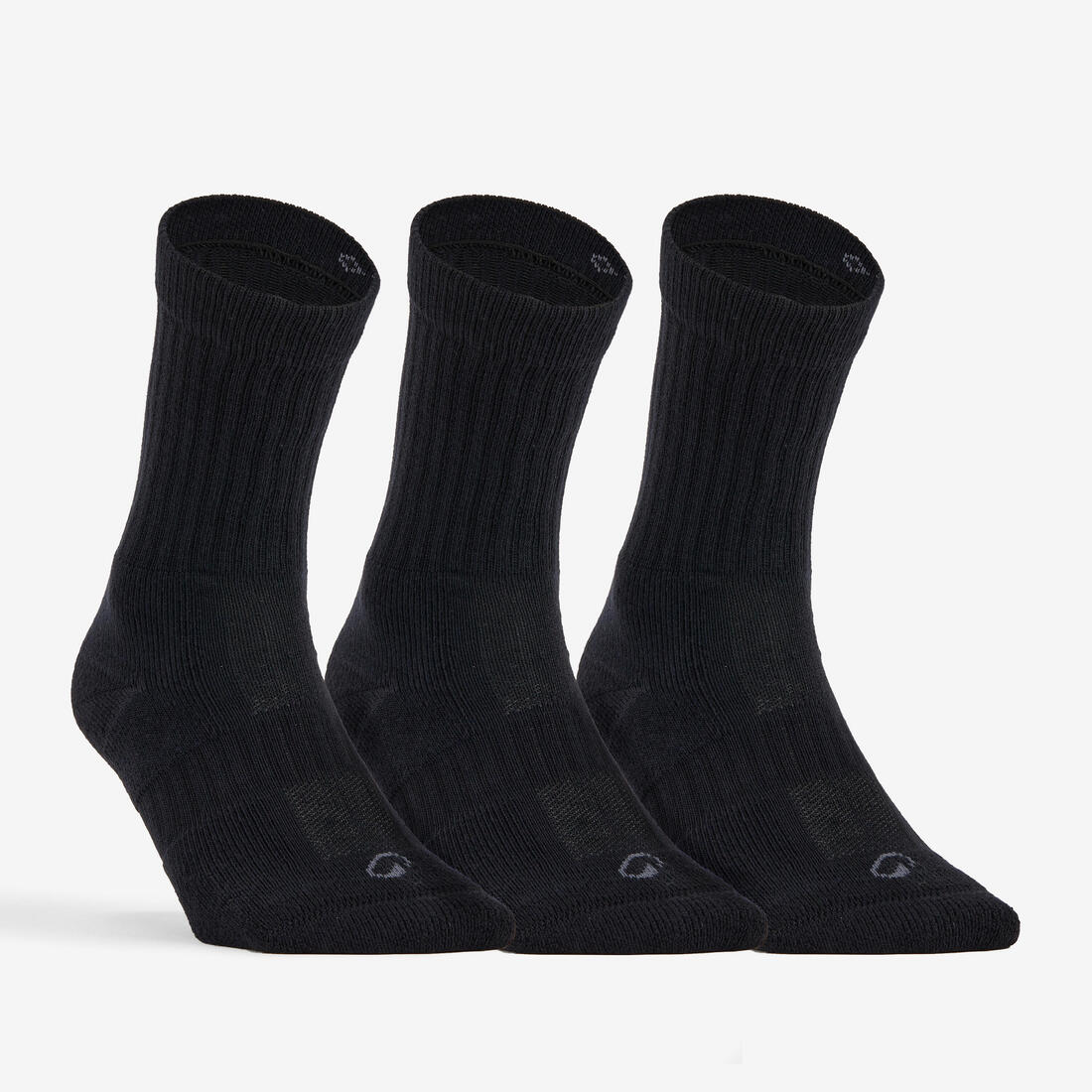 CHAUSSETTES DE TENNIS HAUTES RS 500 LOT DE 3 – noir