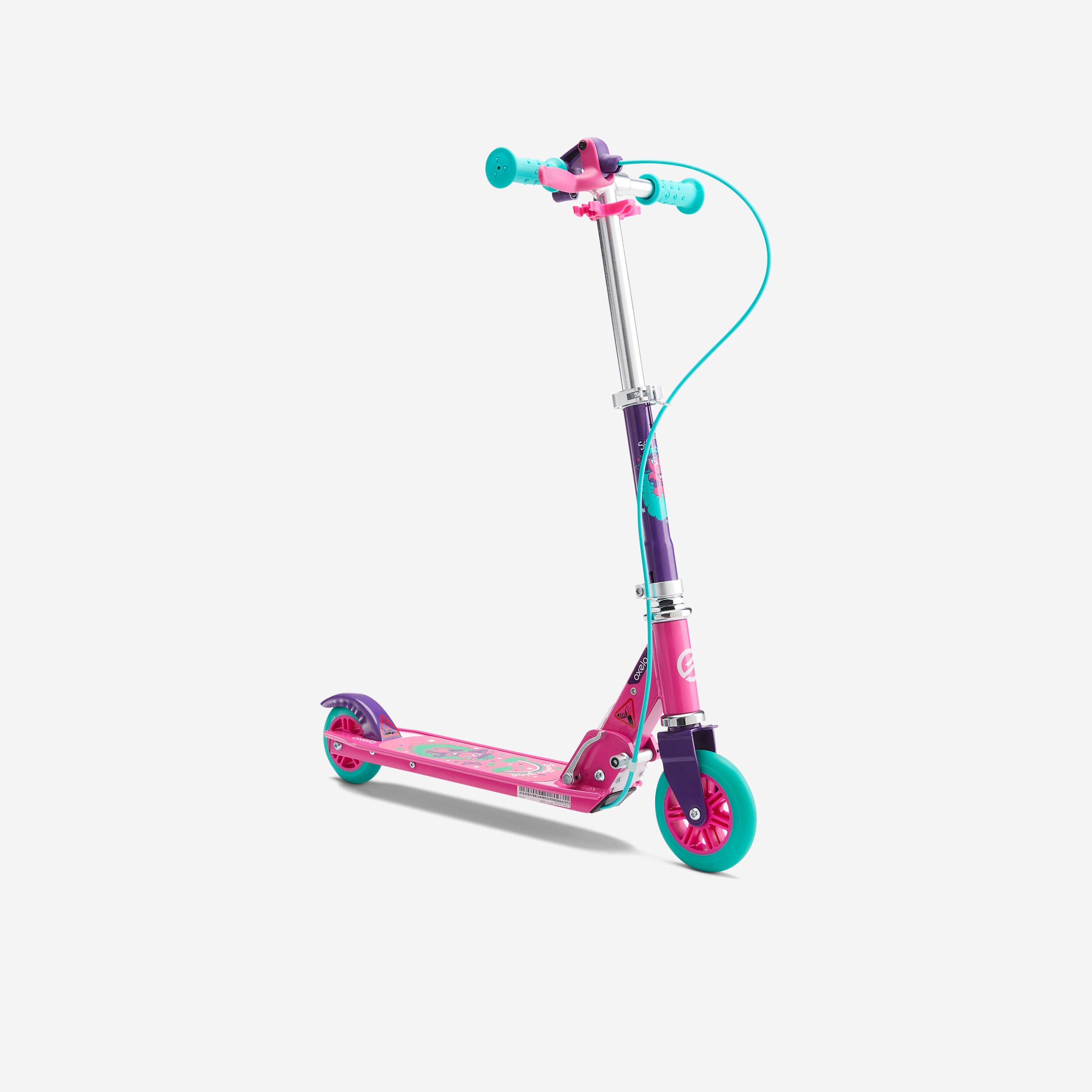 Trottinette enfant play 5 avec frein - Blanche Violette