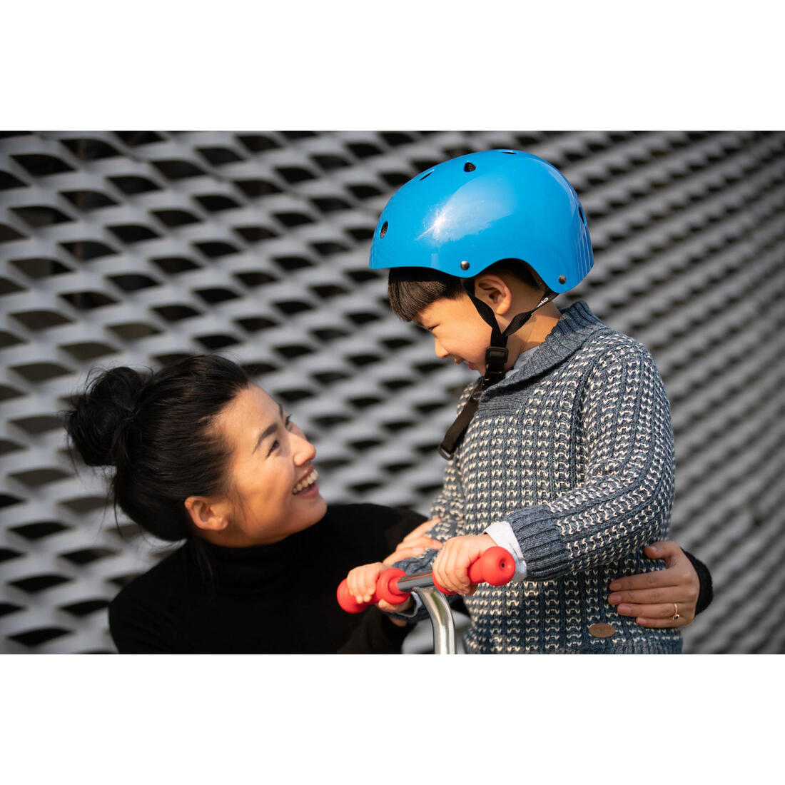 TROTTINETTE ENFANT B1 500 JAUNE-BLEUE