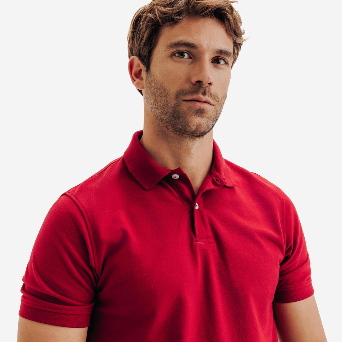 Polo de golf en coton polyester manches courtes homme, MW500