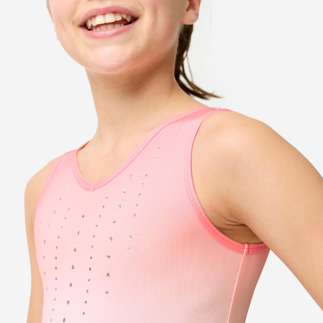 Justaucorps de gymnastique brillant fille