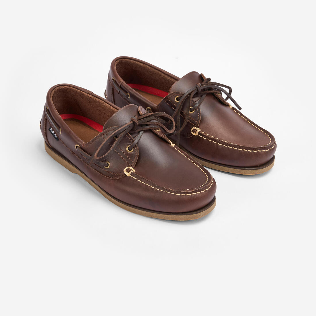 Chaussures bateau cuir Sailing 500