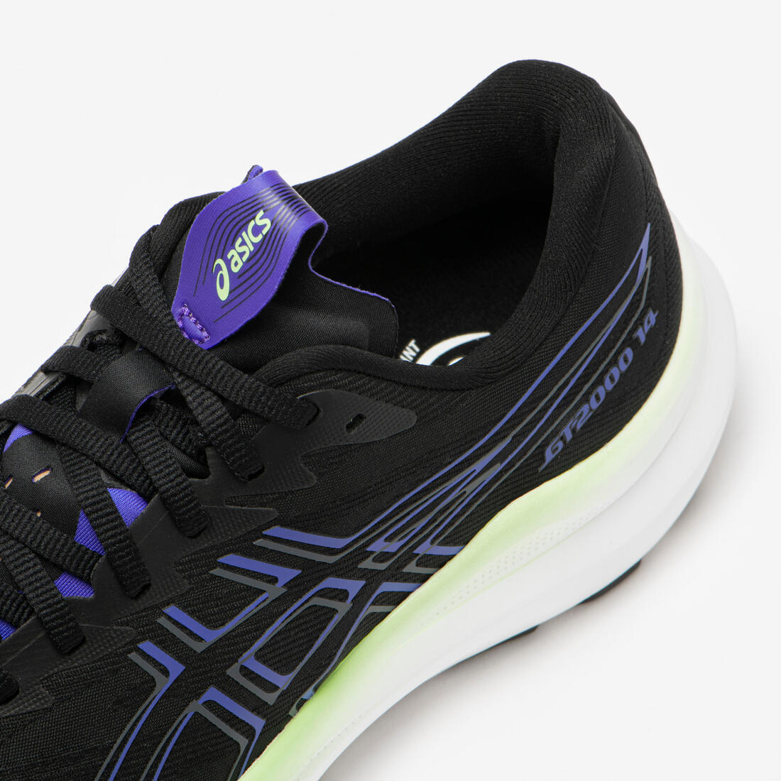 Chaussures de Running Homme, Asics GT-2000 14 noir bleu et vert
