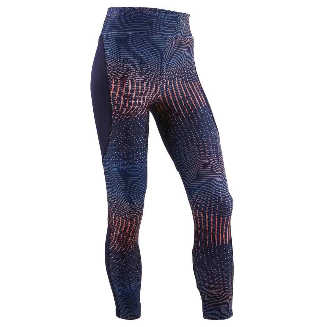 Legging synthétique respirant S500 fille GYM ENFANT imprimé – bleu marine