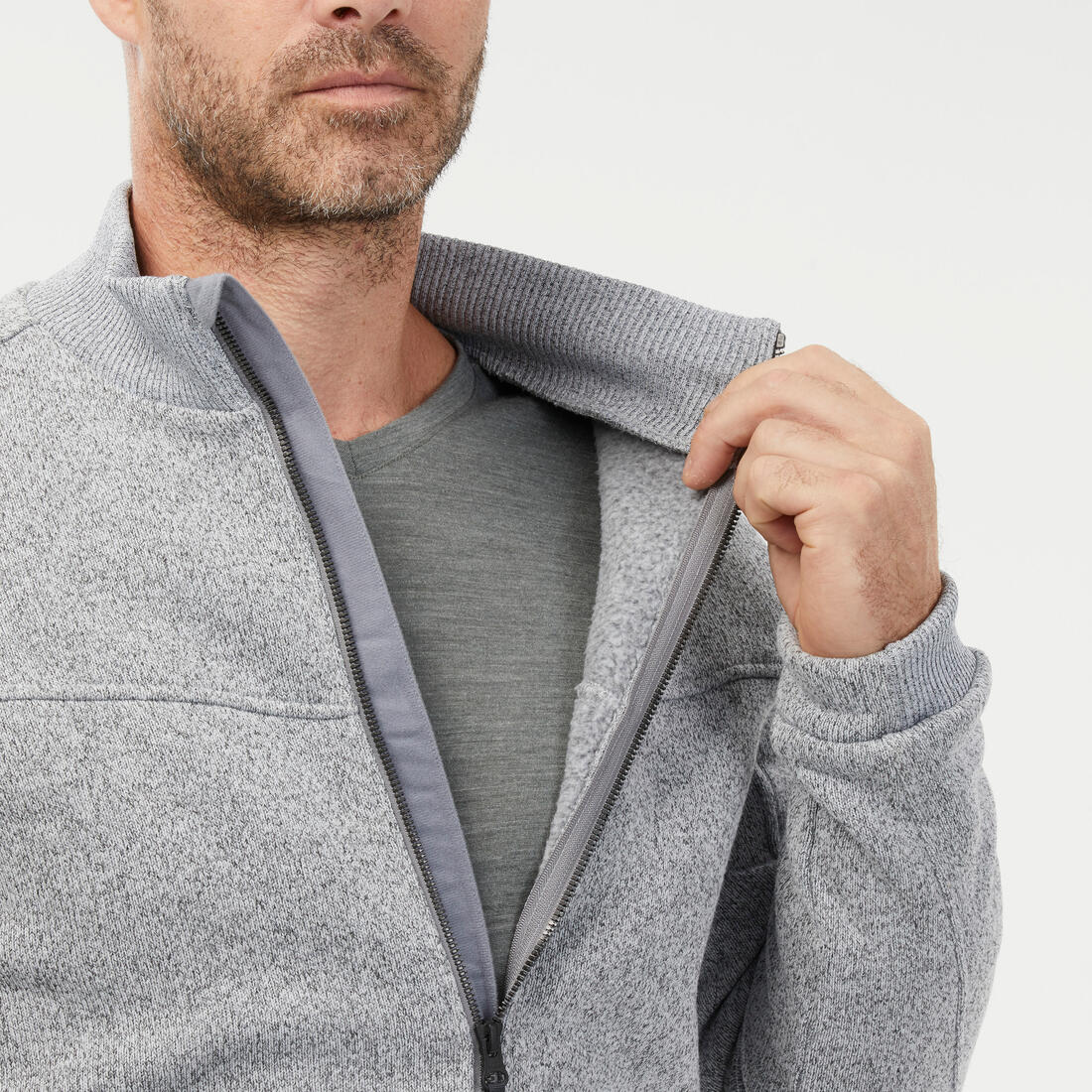 Polaire chaude de randonnée homme, NH100