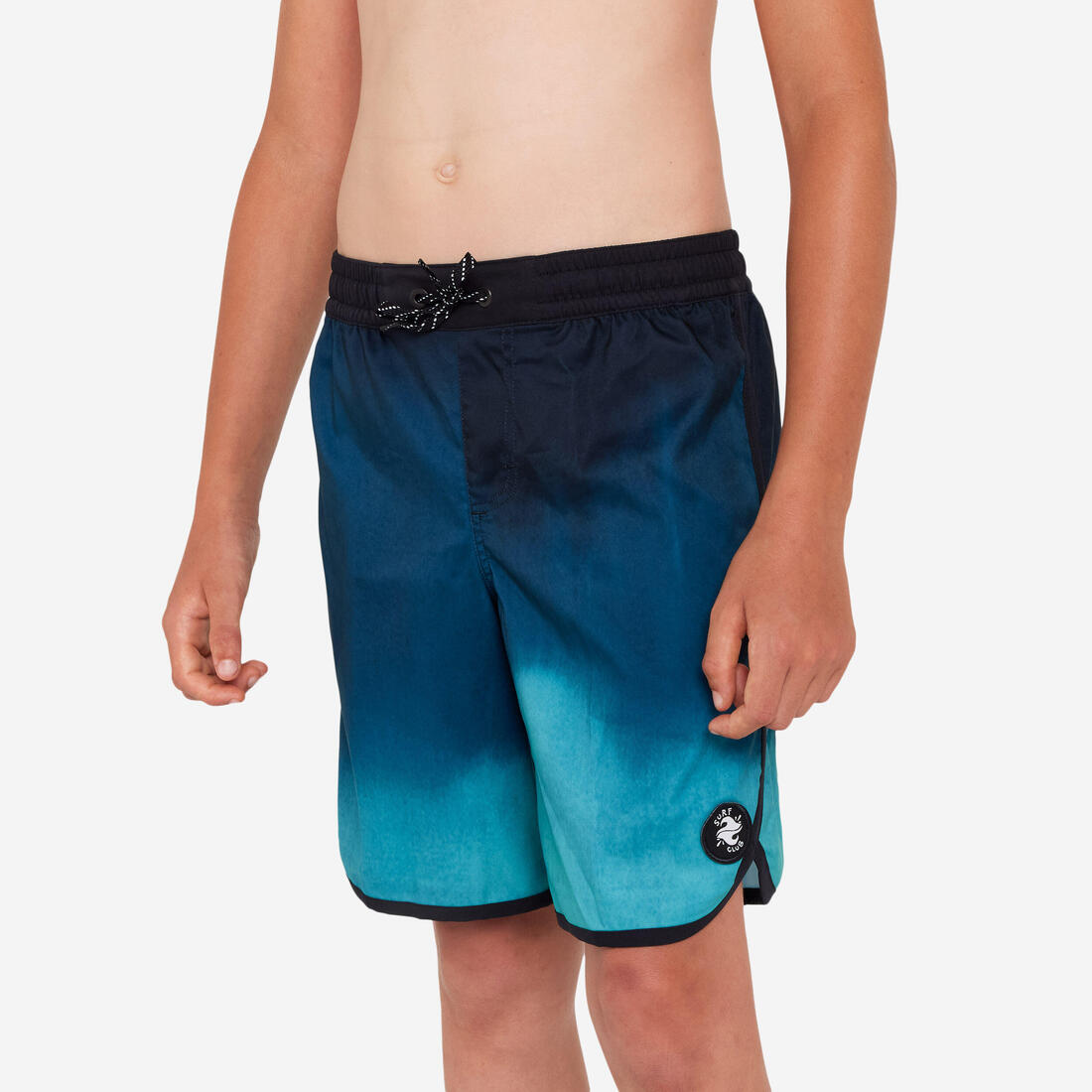 SHORT DE BAIN 500 BLEU CAMO