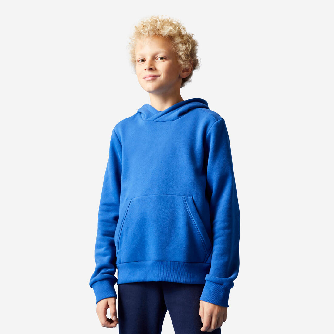 Sweat à capuche coton enfant - noir imprimé