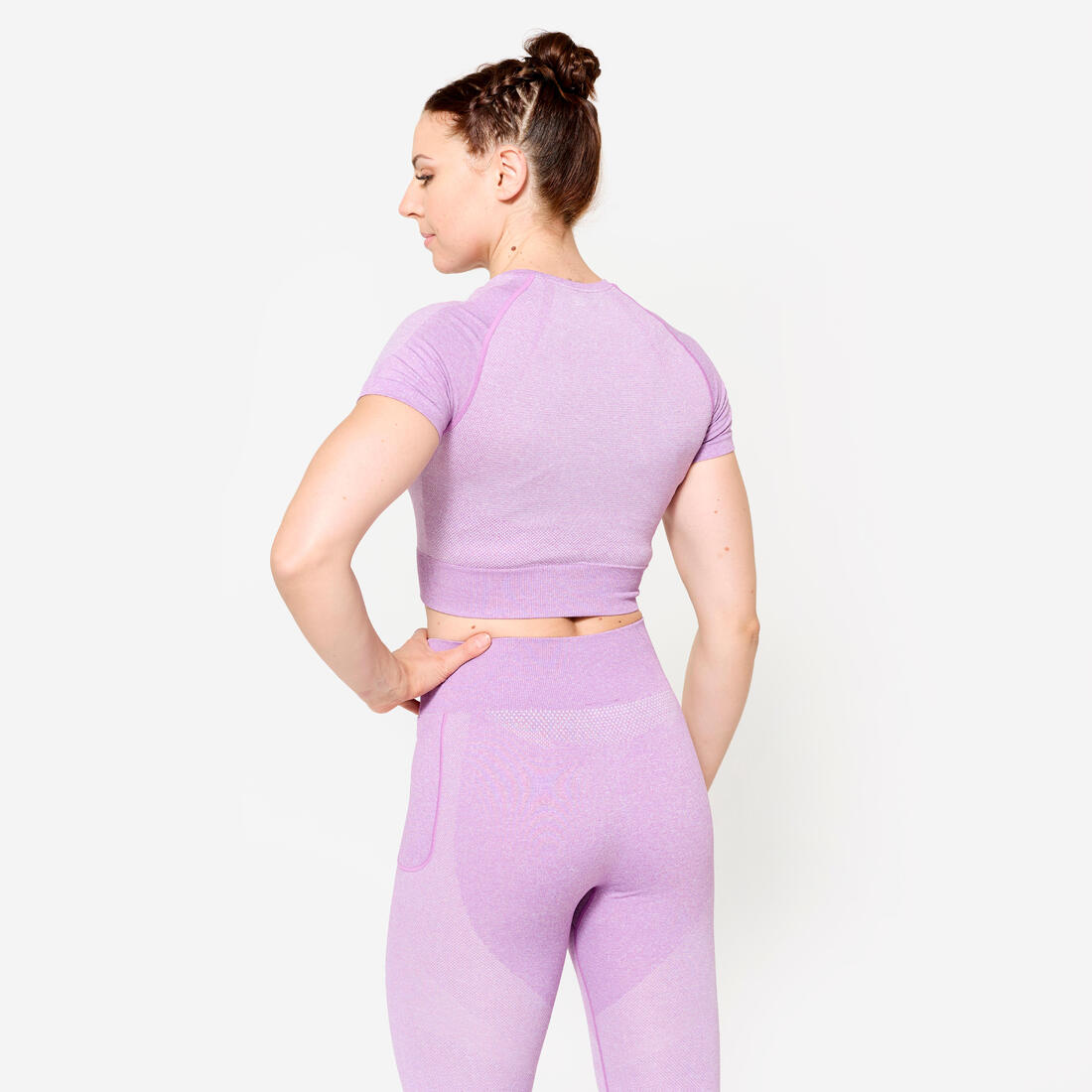 T-shirt Crop top manches courtes Fitness seamless