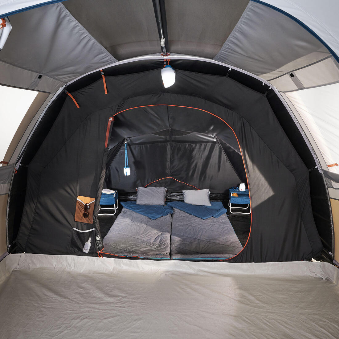 Tente de camping gonflable 4 places, Fresh & Black, Air Seconds 4.1 beige