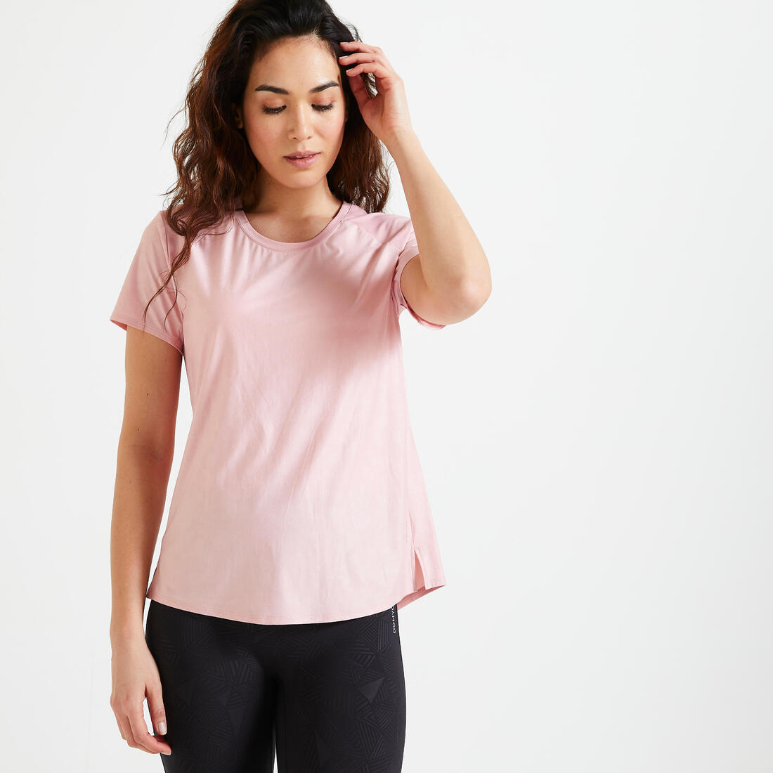 T-shirt cintré Fitness – rose
