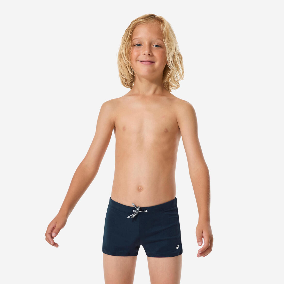 Boxer de bain natation Garçon enfant, 100 Plus marine