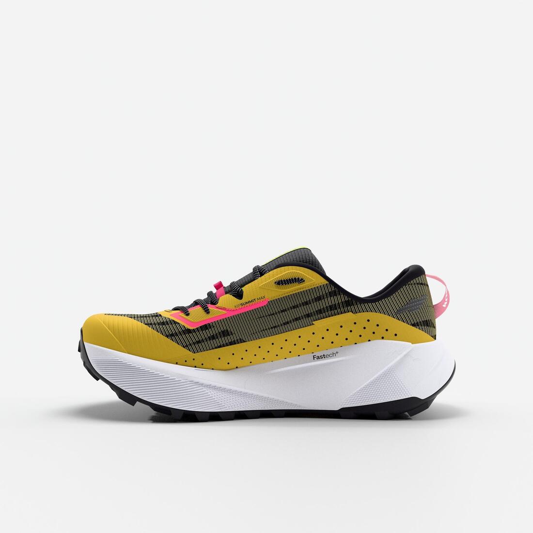 Chaussures de running trail femme, Kiprun kipsummit max gris et