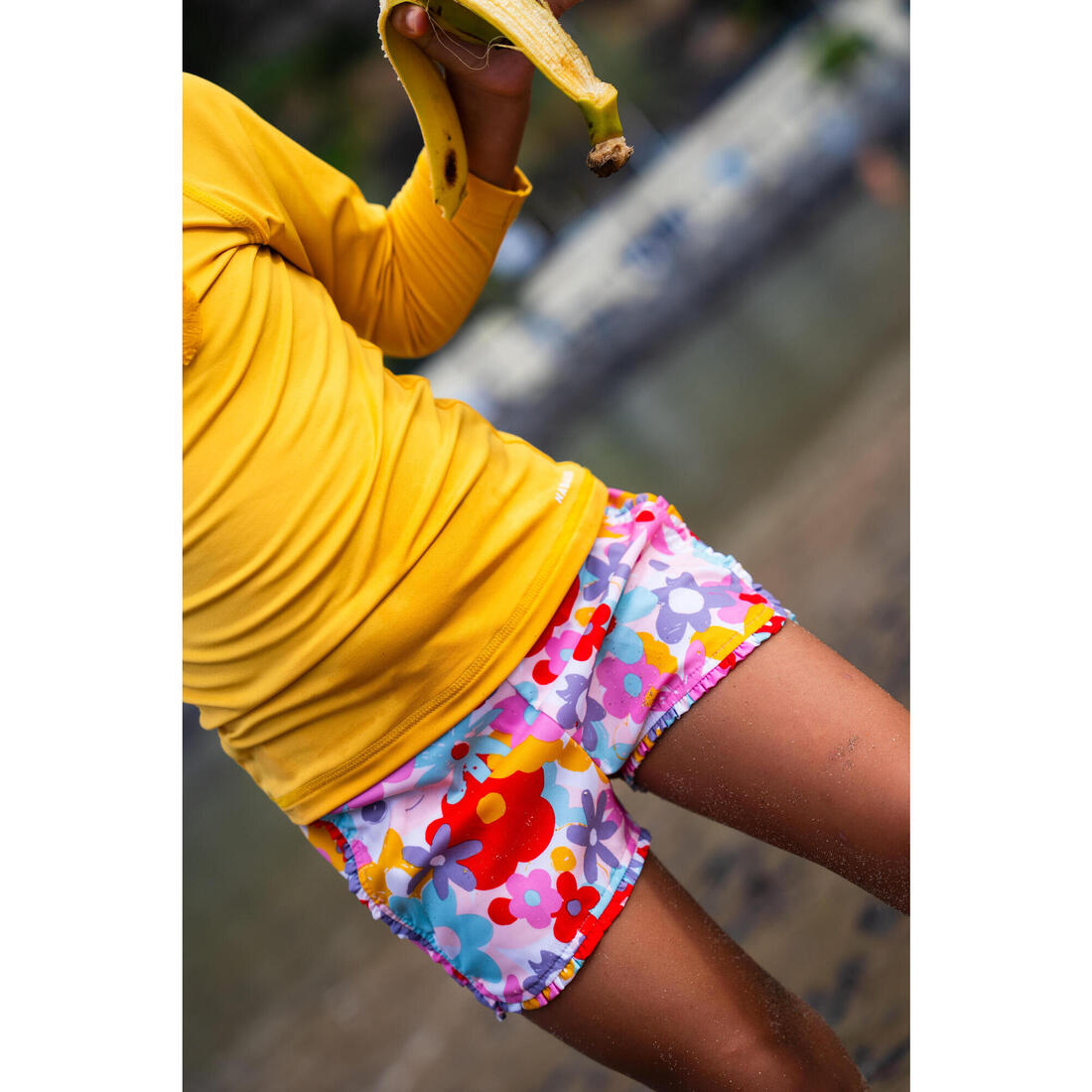 Short de bain bébé / enfant imprimés fleurs