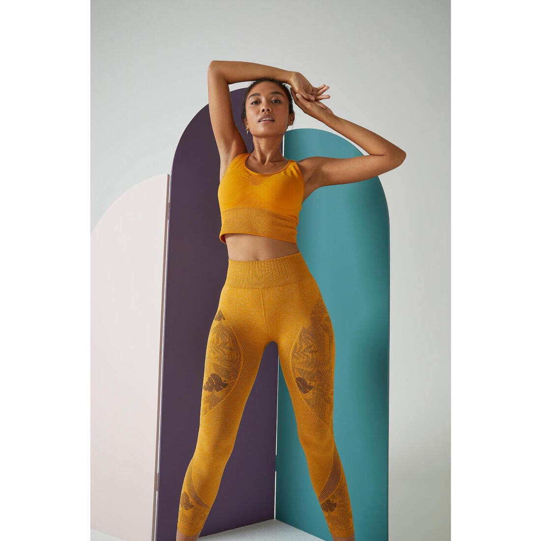 LEGGING 7/8 YOGA DYN SANS COUTURES CHINE