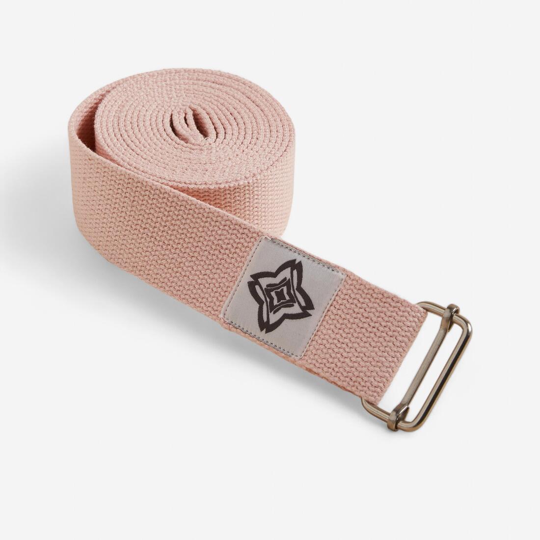 Sangle de yoga 2,5 mètres – rose