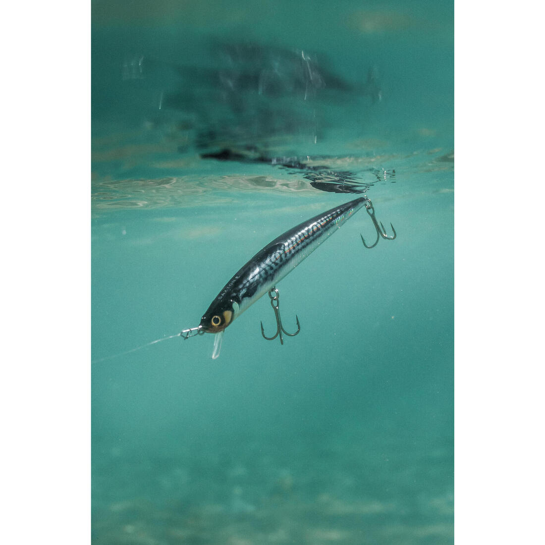 Poisson nageur SAXTON 140F Blue mack au leurre en mer