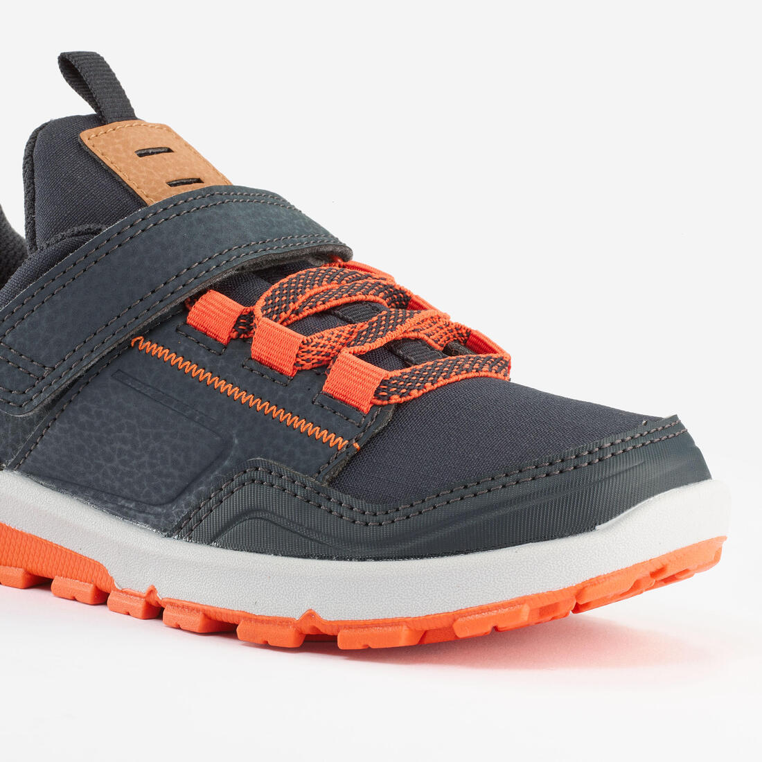 Chaussures de randonnée déperlantes à scratch 28 au 34 enfant, NH500