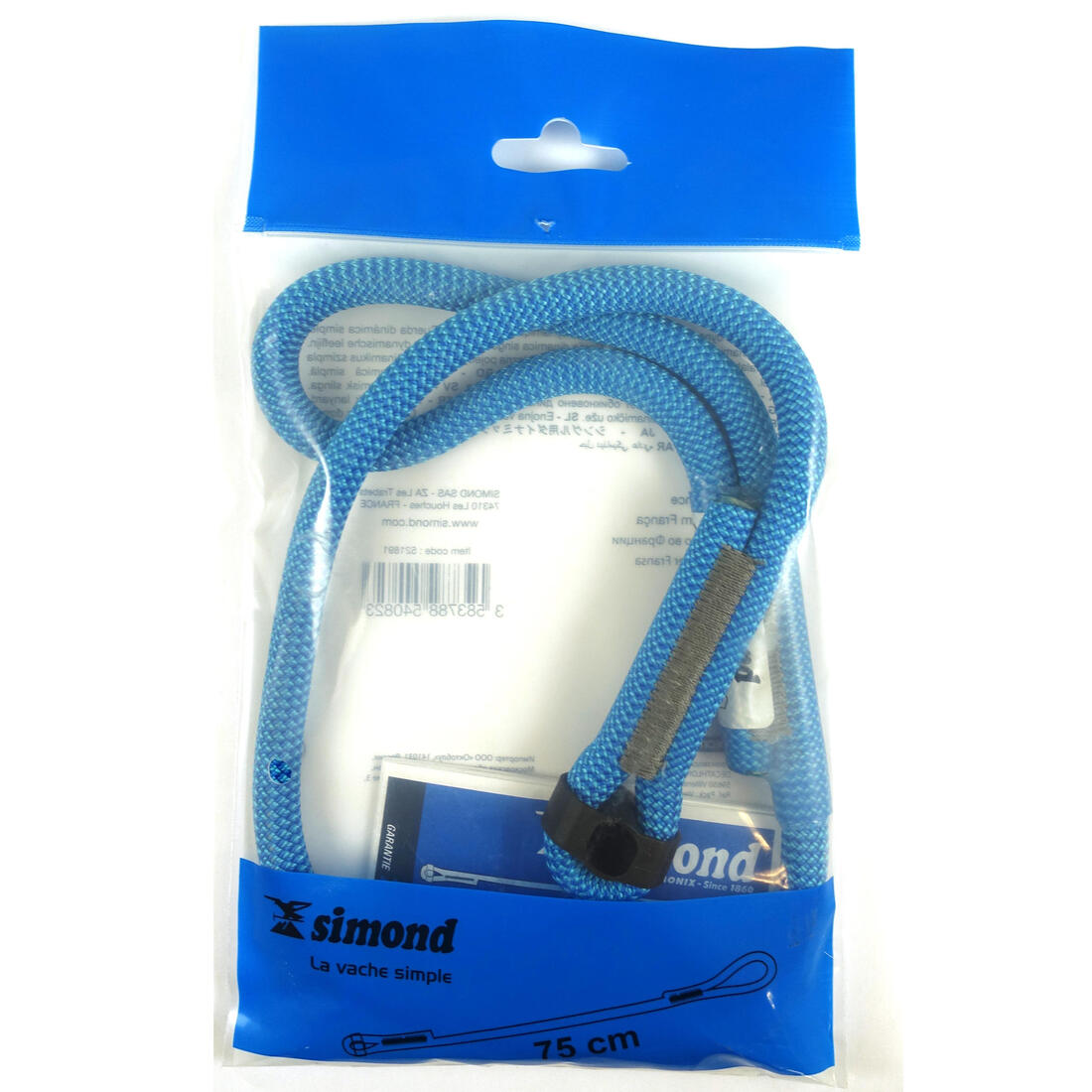 Longe d'escalade simple 75 cm