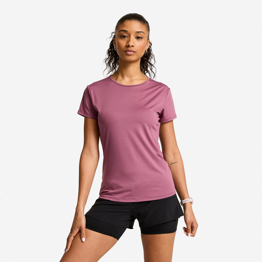 T-shirt manches courtes fitness cardio femme
