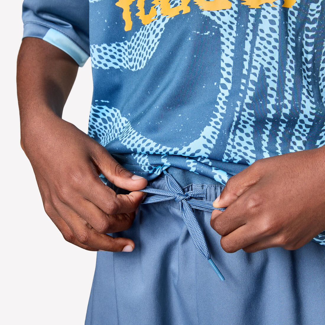 SHORT DE FOOTBALL ENFANT VIRALTO KIDS GRIS BANDE