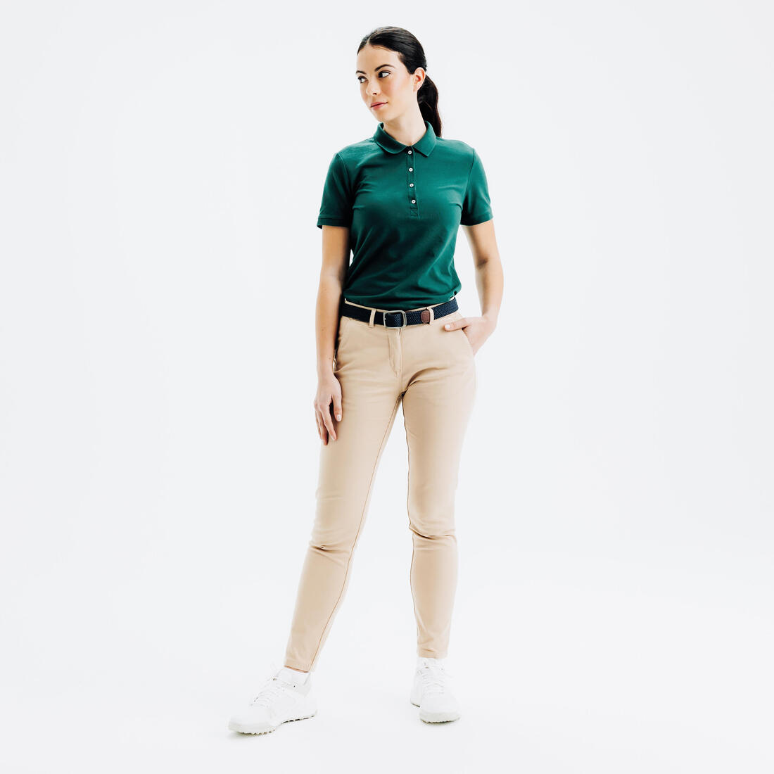 Pantalon chino de golf coton femme, MW500
