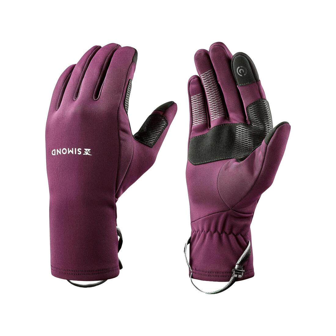 Gants tactiles et stretch de trekking adultes, MT500