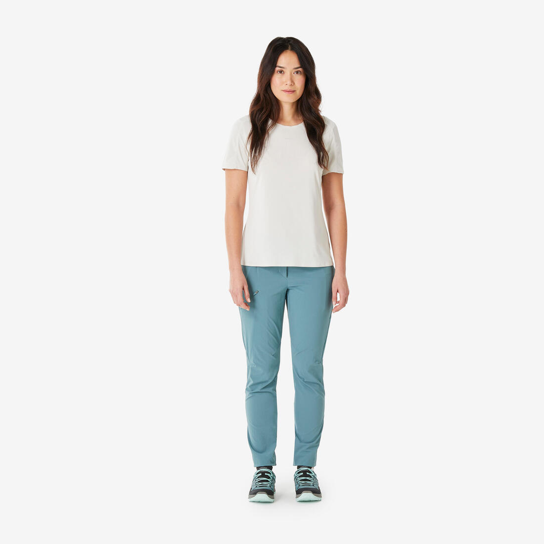 Pantalon de randonnée montagne - MH500 - noir - Femme