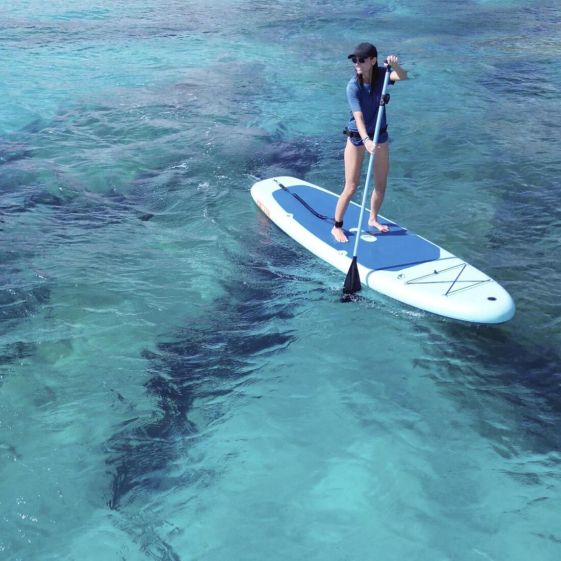 Pack Stand up paddle gonflable 10'6 ,1 ou 2 personnes (jusqu'à 130 kg)- 100 Bleu