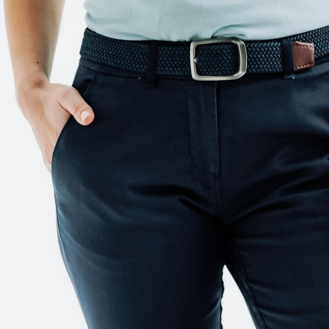 Pantalon chino de golf coton femme, MW500