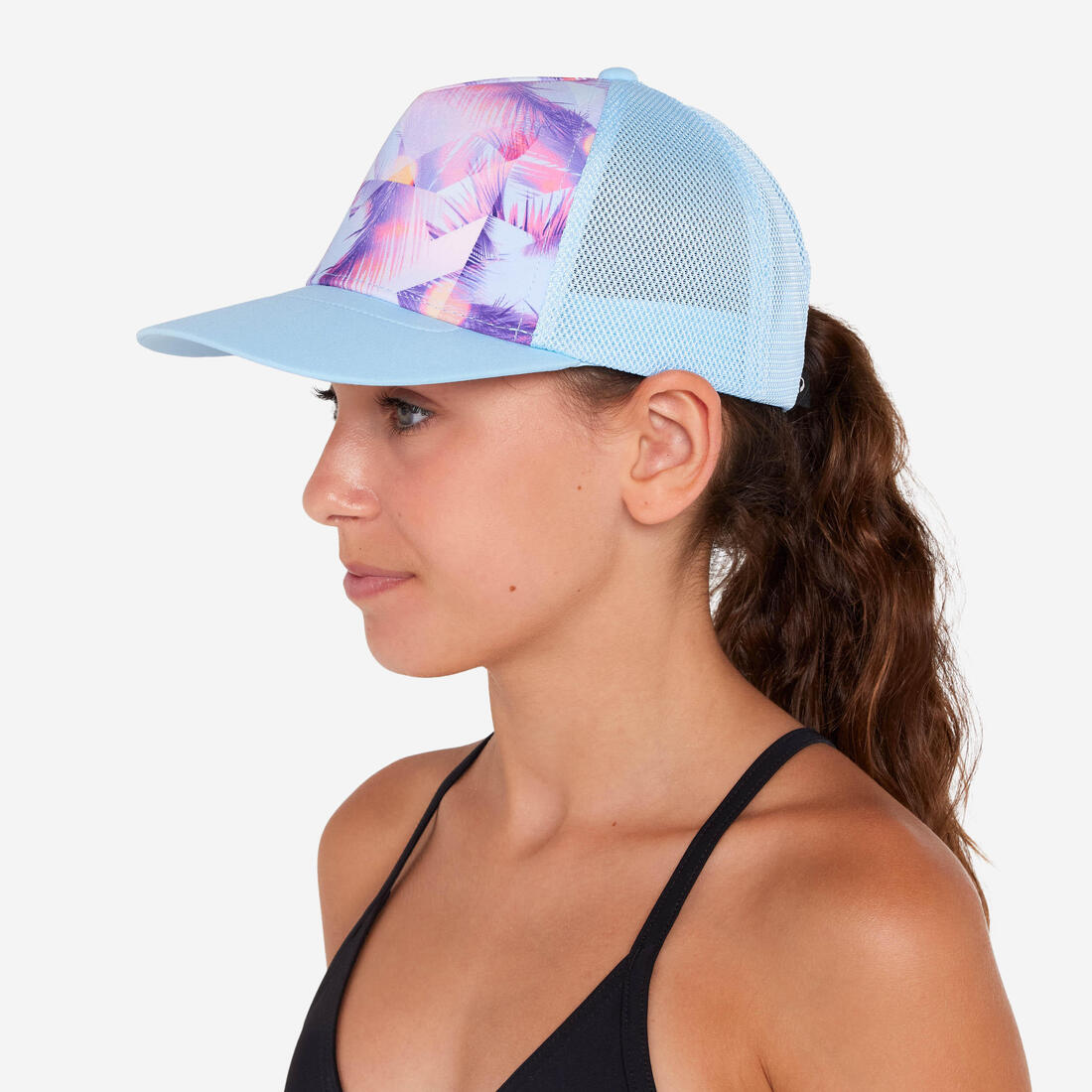 Casquette trucker surf Junior - Posy bleue
