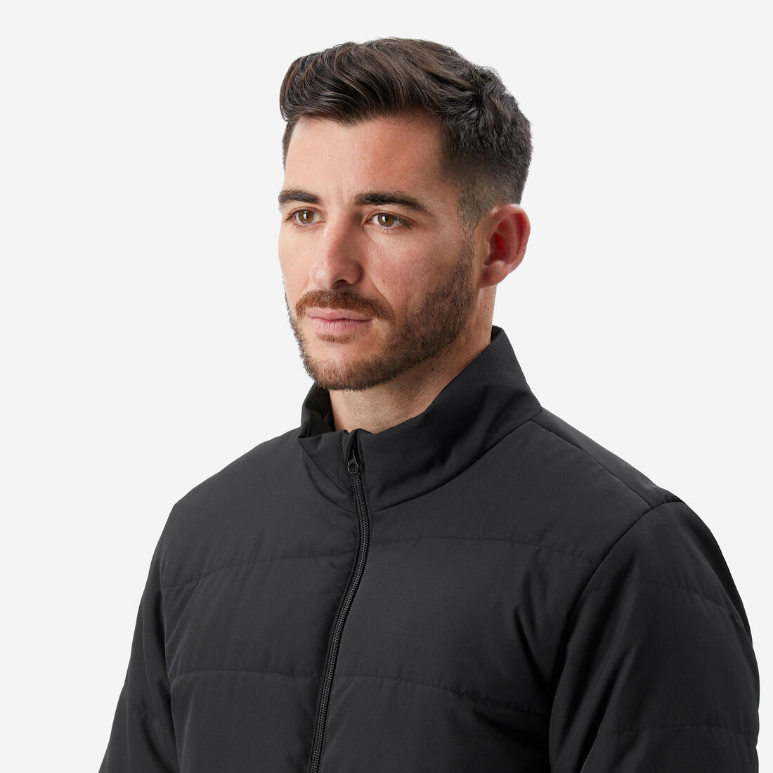 Doudoune de trek synthétique homme, MT50 0°C noir
