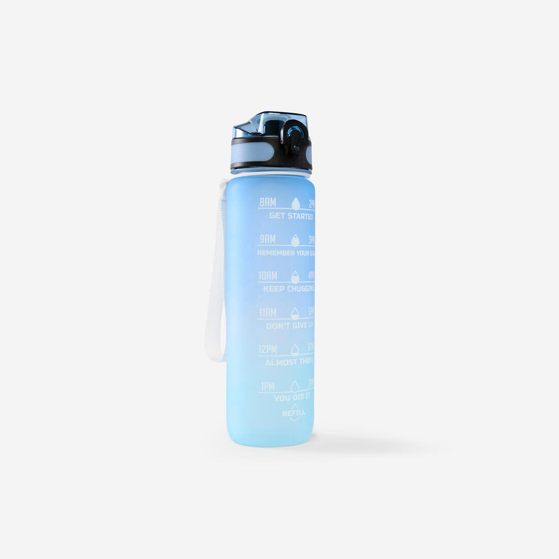 Gourde de fitness motivation 1 litre