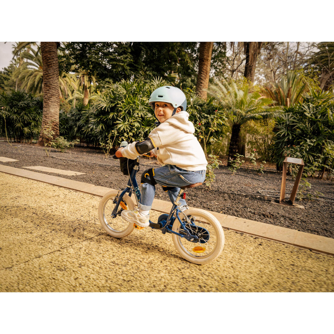 KIT DE PROTECTION VÉLO COUDES ET GENOUX NOIR 3 à 6 ANS TAILLE UNIQUE