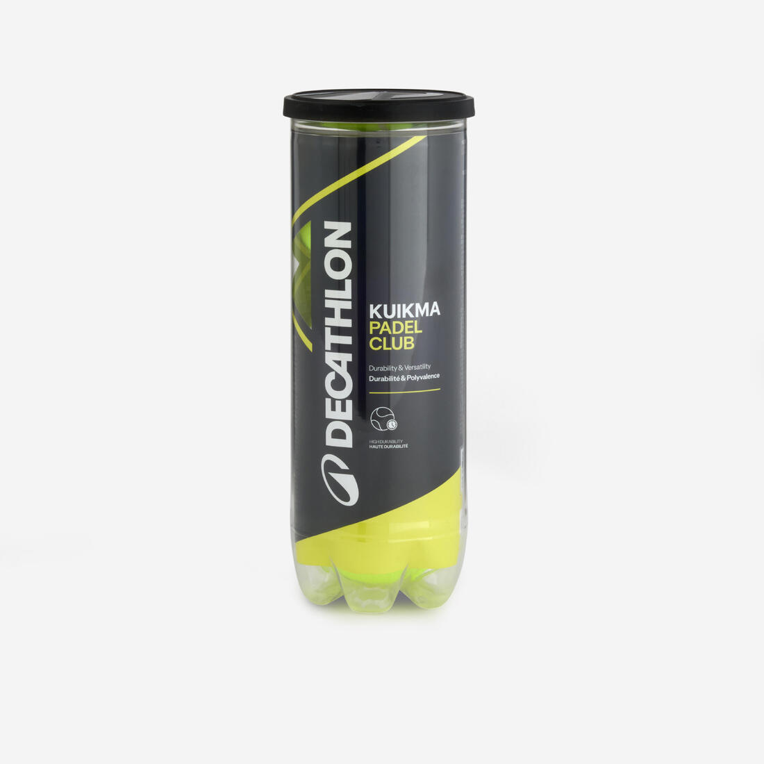 Tube de 3 balles de padel pressurisées - Kuikma PB Club