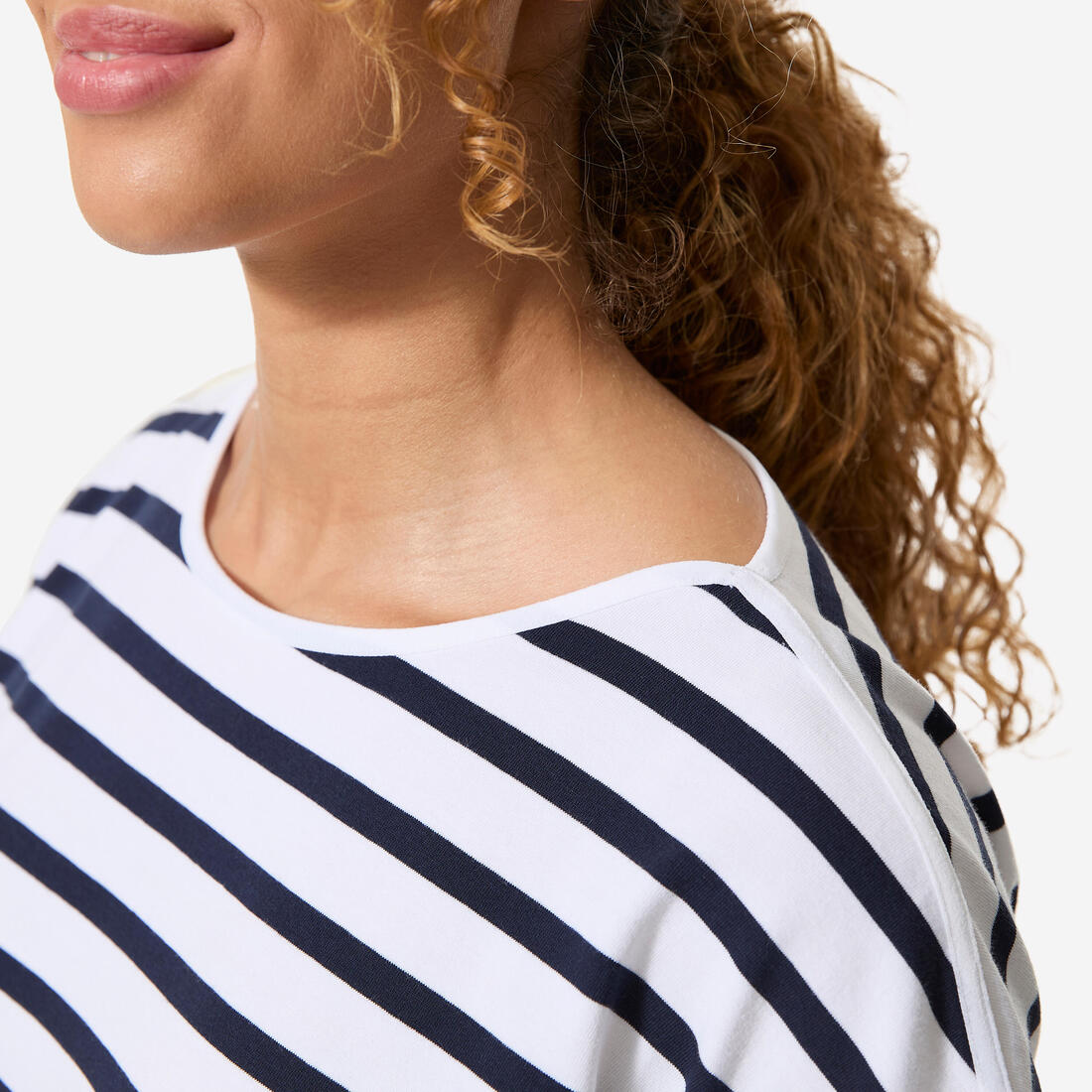 T-Shirt Manches courtes - marinière de voile Sailing 100 Femme