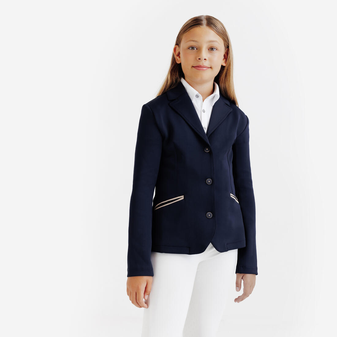 Veste de concours équitation Enfant - 500 marine