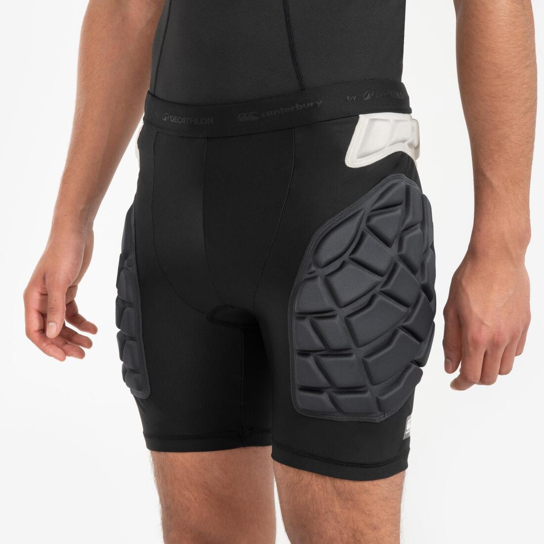Sous-short de protection de rugby Homme - R500 Decathlon | Canterbury noir
