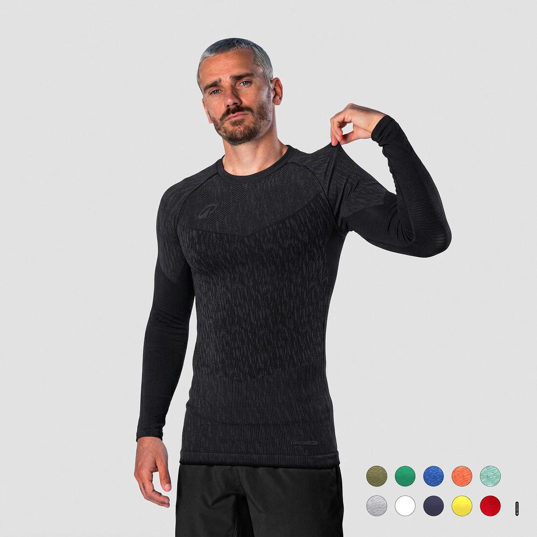 Sous-maillot de foot thermique sans-couture manches longues, Keepdry
