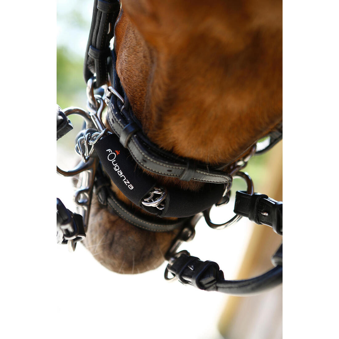 Protège-gourmette équitation cheval en néoprène noir
