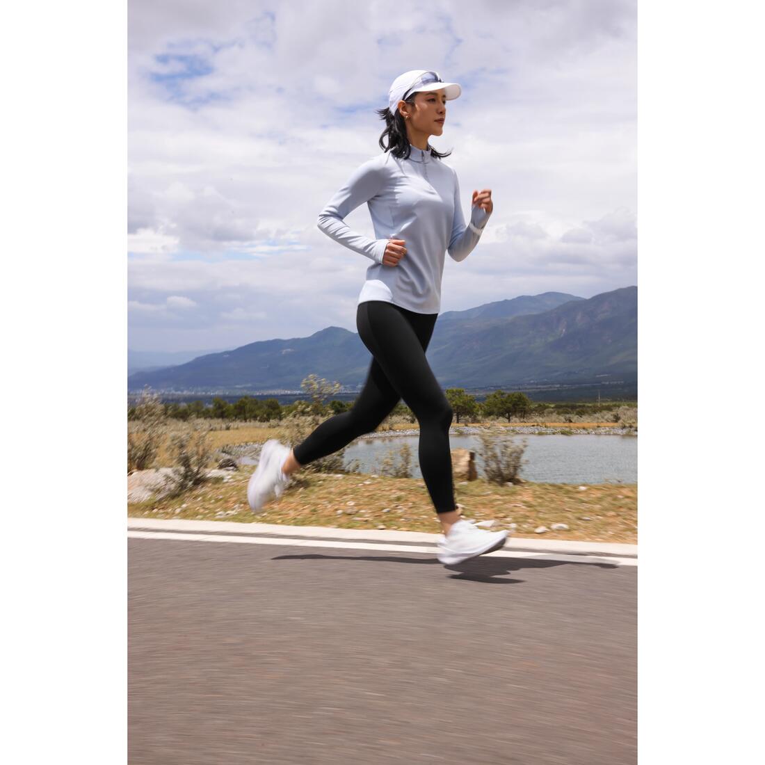 Legging de running chaud femme - KIPRUN Run 100 Warm Noir