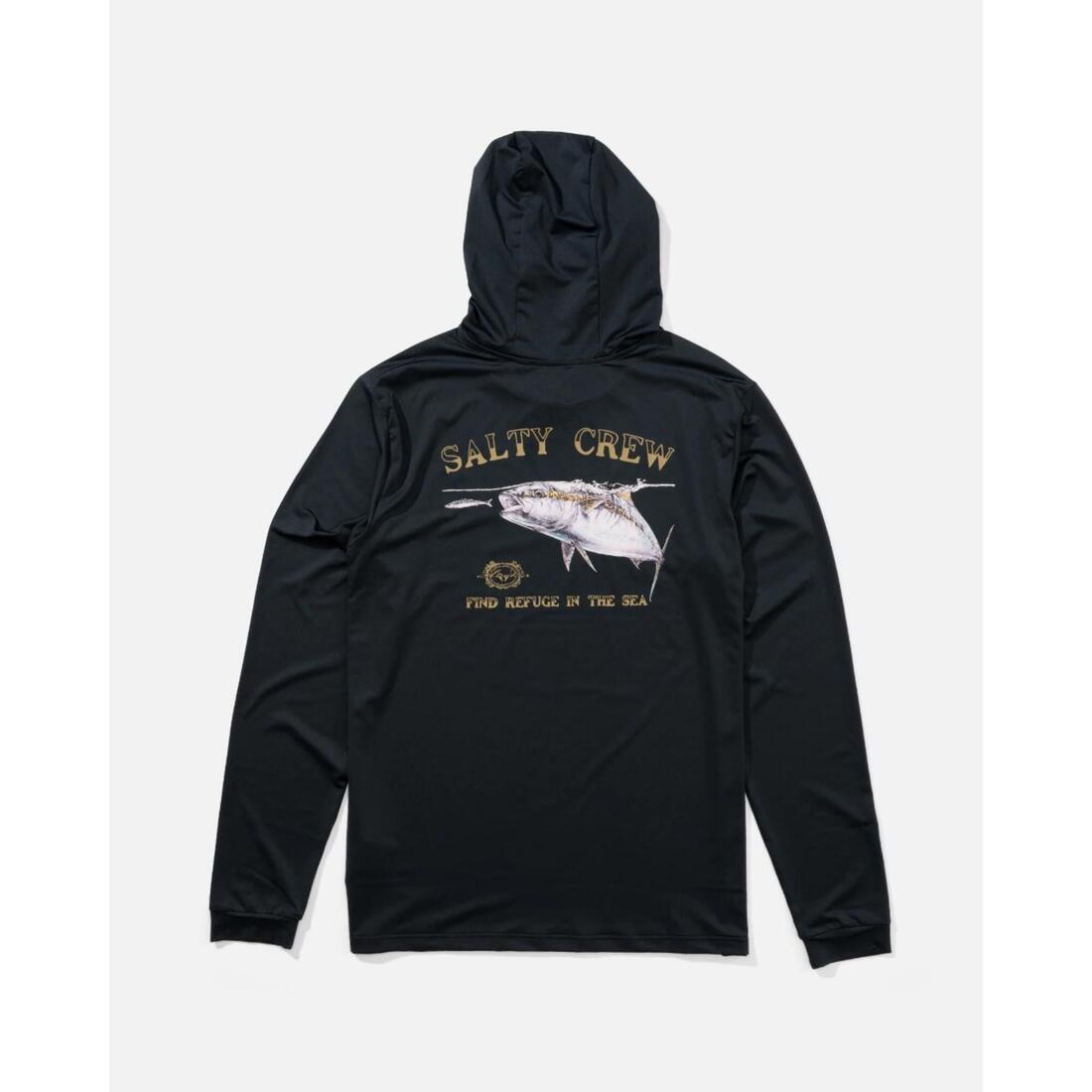 TEESHIRT SURFACE HOODed NAVY ANTI UV - SALTY CREW