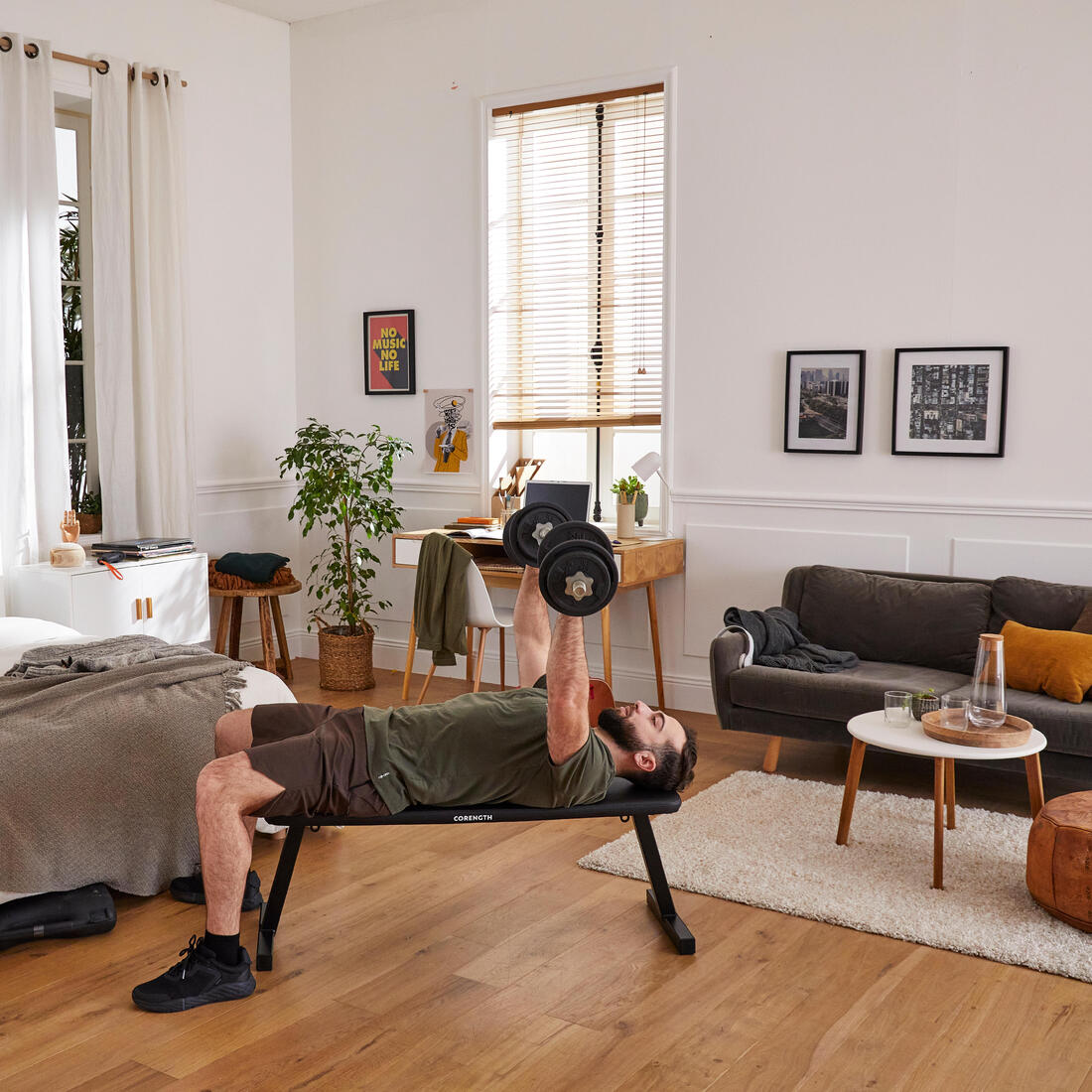 Banc de musculation pliable - bench 100