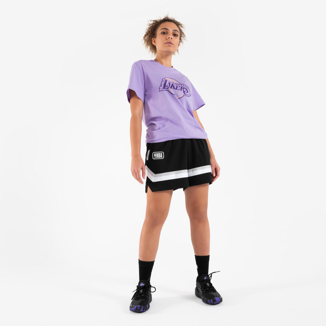 Short de basketball NBA Lakers homme/femme - SH 900 AD