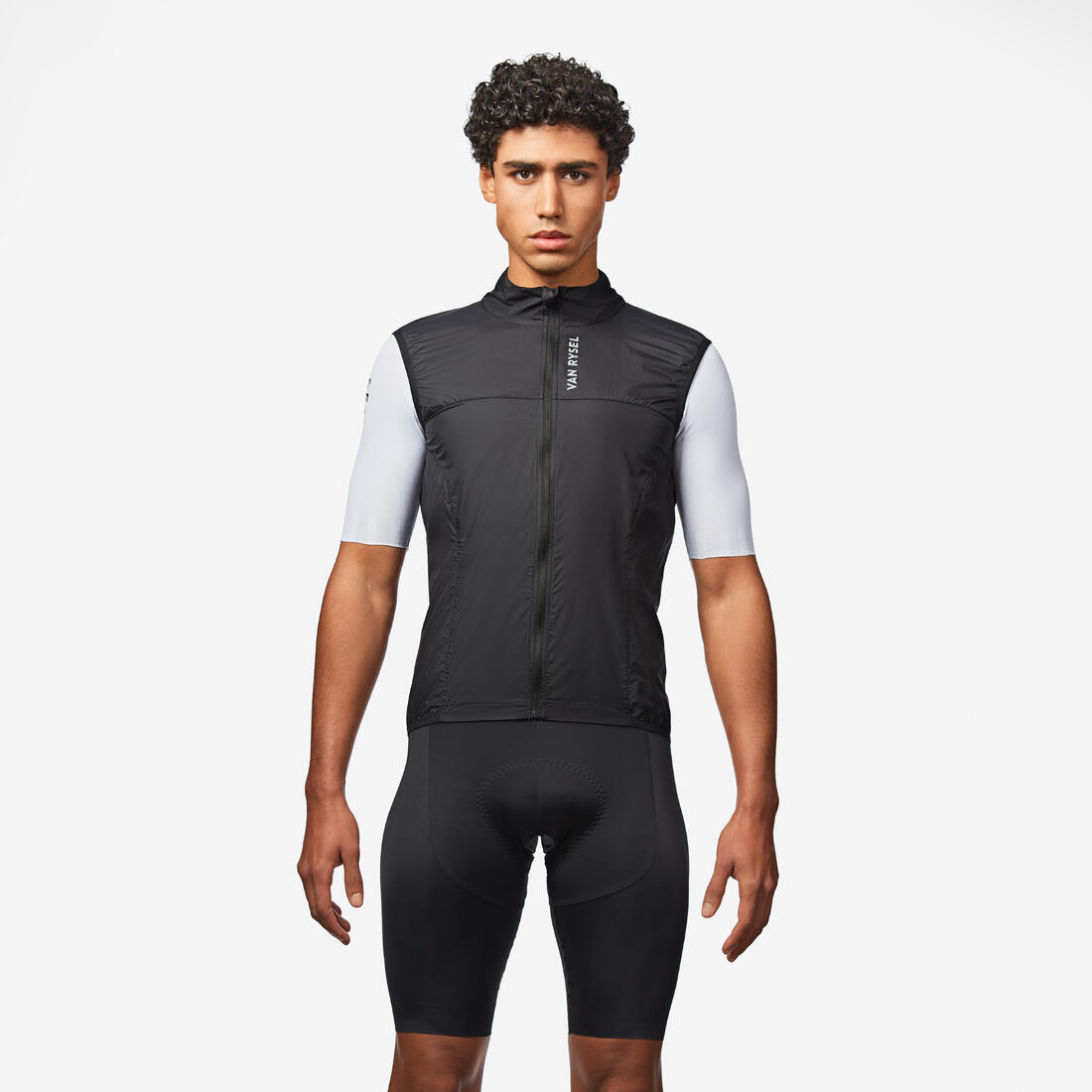 Coupe-vent vélo route sans manche homme - RCR ultra-light noir